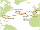 2022/10/25-11/6 12天橫渡大西洋郵輪：巴塞羅那-奧蘭多，明天出發